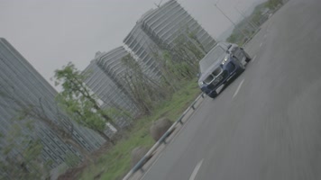 4k实拍宝马ix1多角度汽车城市路面行驶
