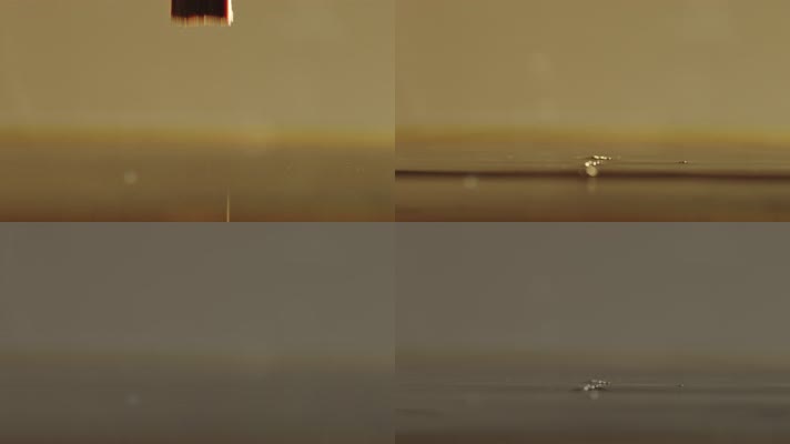 4k实拍方糖掉落进咖啡升格素材