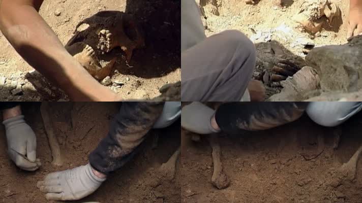 70年代万人坑被害者遇难者遗骨遗骸发掘