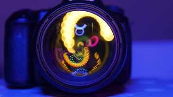 单反相机镜头反光