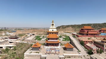 内蒙古定远营航拍大景