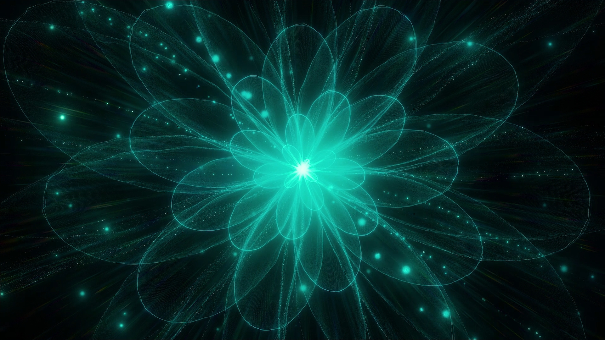 梦幻唯美粒子花朵盛开舞台背景视频素材 梦幻唯美粒子花朵盛开舞台背景视频素材