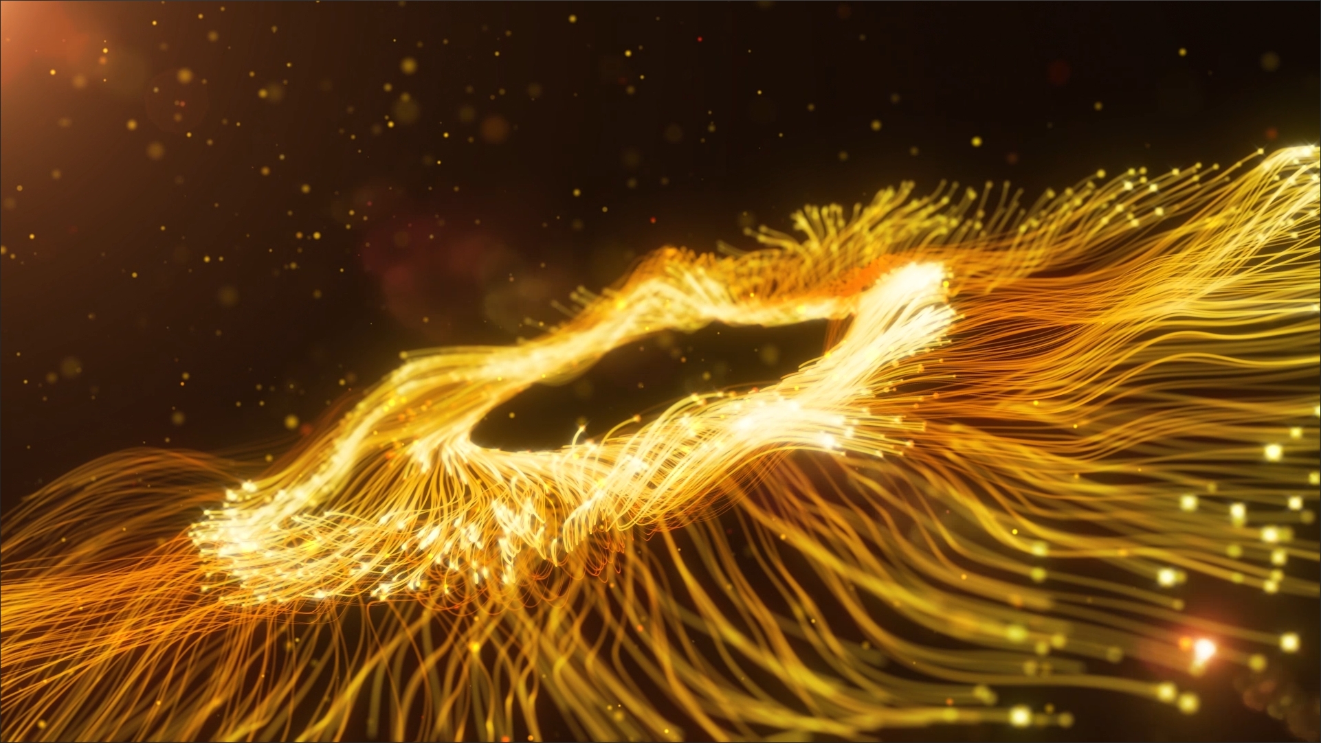 天女散花唯美粒子线条视频AE工程