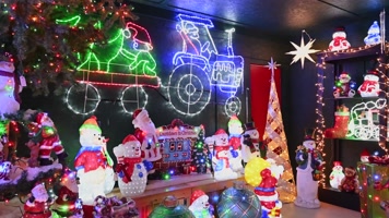 彩灯节日氛围圣诞节礼物