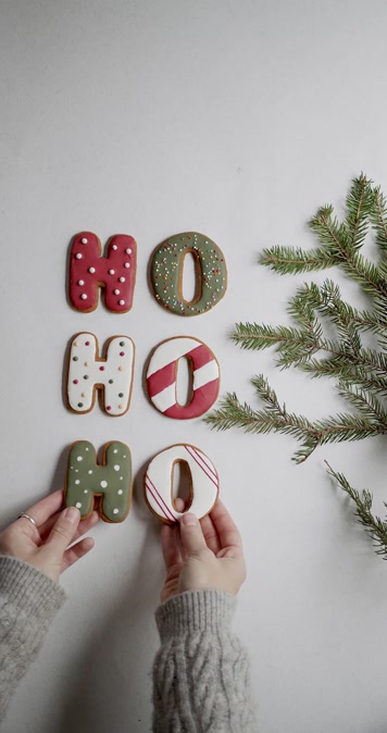 圣诞节装饰松树字母ho