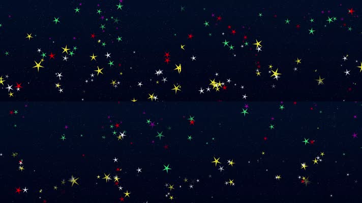 七彩星星运动跳舞背景片头片尾