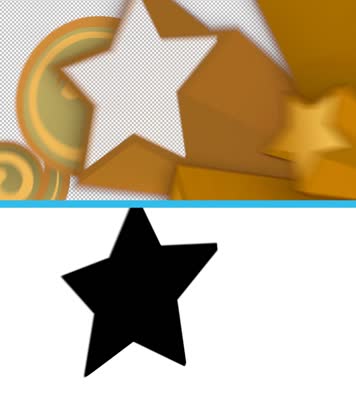 卡通五角星转场栏目过渡4组【透明通道】 卡通五角星转场栏目过渡4组【透明通道】