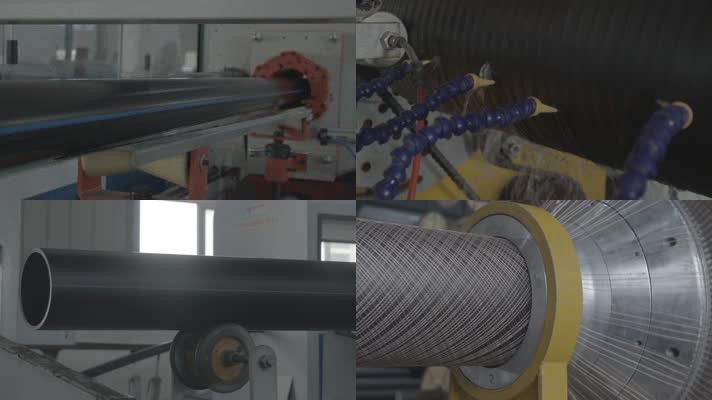 PVC/PE管材生产线航拍
