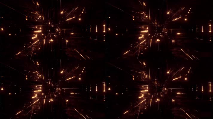 金色隧道舞台背景