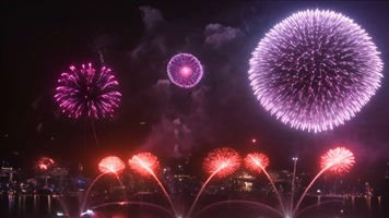 春节城市烟火绽放-8