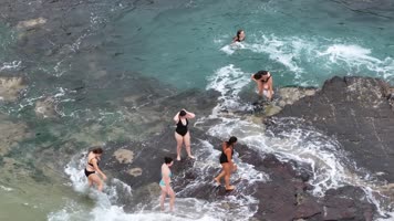 航拍澳大利亚南太平洋风光(4K)