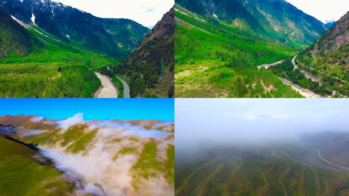 青藏高原地貌风光