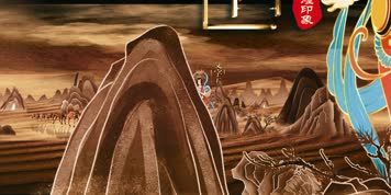 敦煌飞天莫高窟沙漠风吹沙舞蹈视频