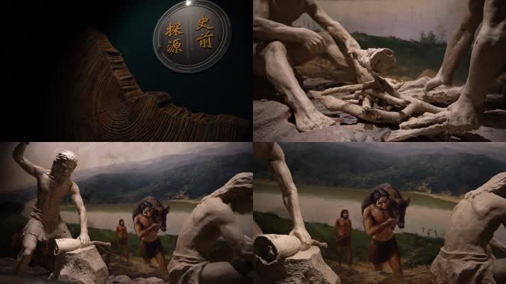 常德博物馆原始人史前人类猿人