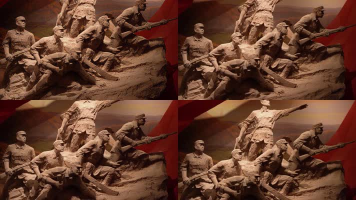 4K工农红军解放军雕像