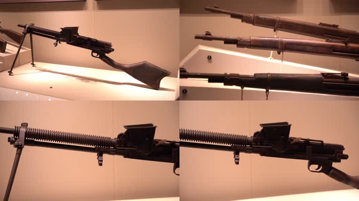 4K武器枪支老式机关枪