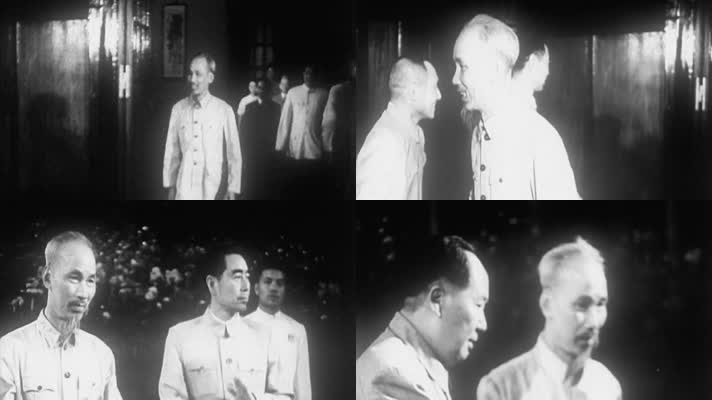 1965年 毛泽东会见胡志明