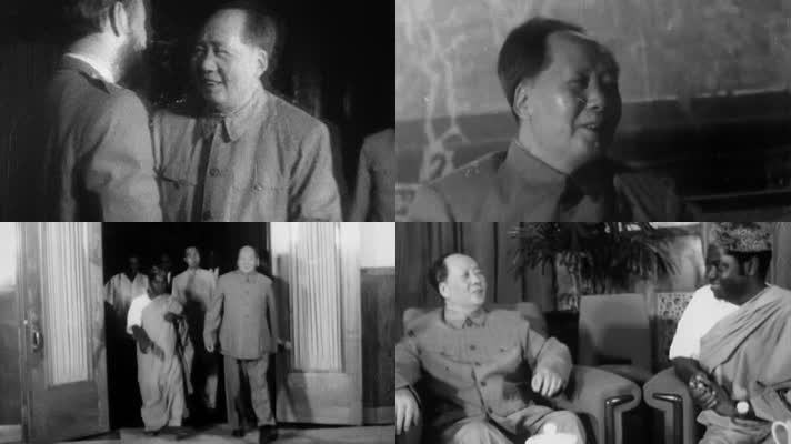 50年代 毛泽东会见外宾