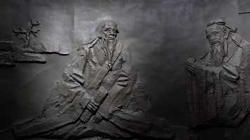 孔子向老子问礼壁画
