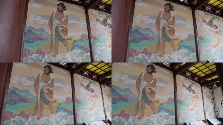 德清县 下渚湖 防风壁画