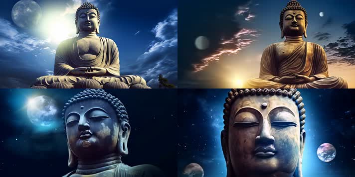 4k佛像 宇宙 星辰 感受 顿悟 合集