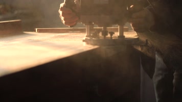 木板打磨车间流水线生产加工