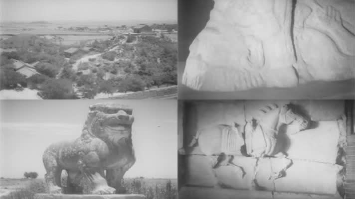 50年代陕西昭陵石刻艺术影像