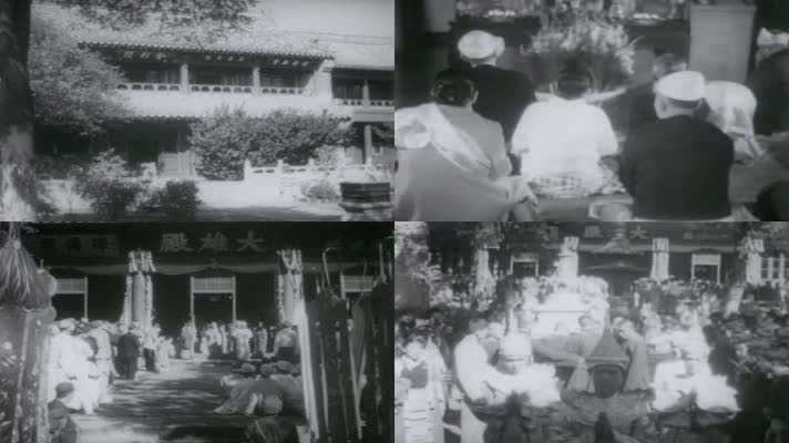 50年代缅甸恭迎佛祖舍利影像