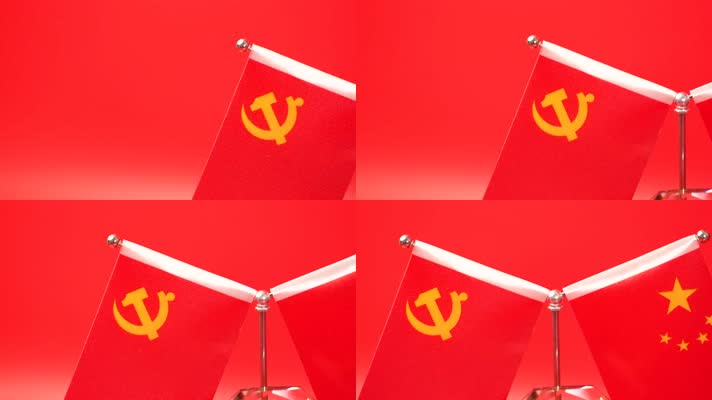 红色党旗坚持党的领导