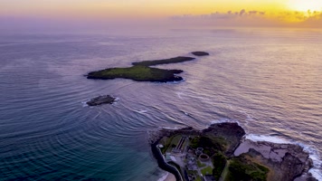 南太平洋卧龙岗市日出延时