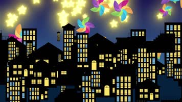 一闪一闪亮晶晶LED背景