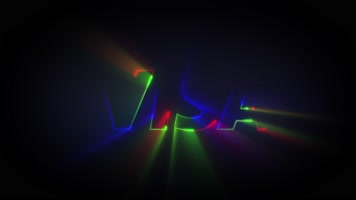 绚丽镭射描边光效logo