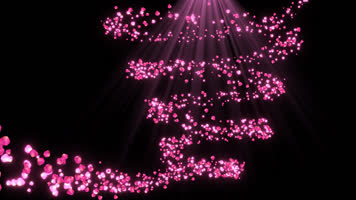 樱花飞舞特效素材-透明通道 樱花飞舞特效素材-透明通道