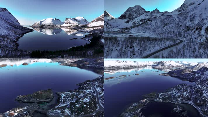 4K航拍挪威塞尼亚岛无限美景