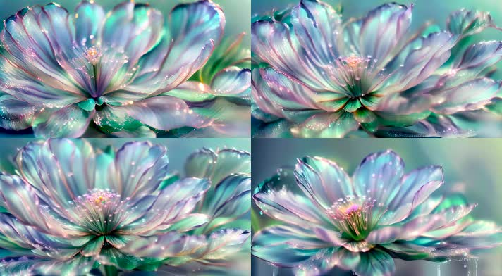 唯美花朵绽放歌舞表演背景