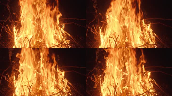 森林大火焰山火烈火焚烧秸秆秸秆禁烧