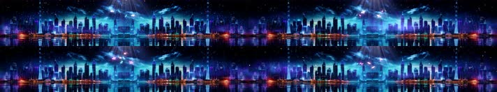 0425 (1)8K舞台城市夜景视频背景