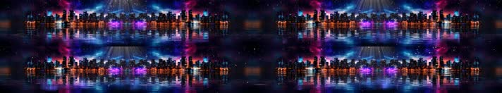 0425 (2)8K舞台城市夜景视频背景