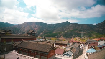 4K山西大同恒山景区古建筑寺庙 4K山西大同恒山景区古建筑寺庙