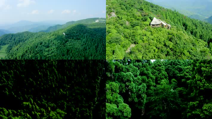 「有版权」原创航拍天台山华顶国家森林公园