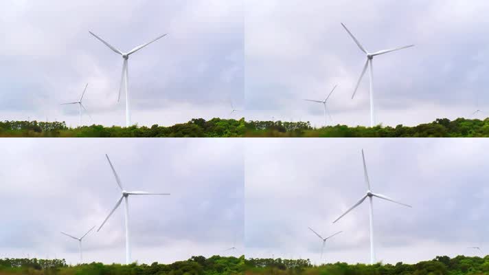 海南儋州龙门风力发电场视频