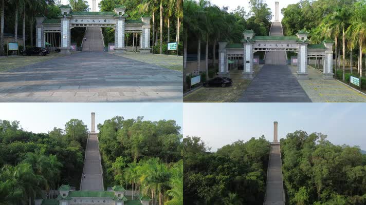 海南儋州人民公园里的英雄纪念碑