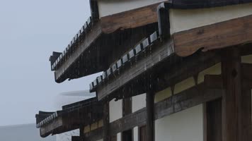 下雨天雨水大雨雨滴雨景合集