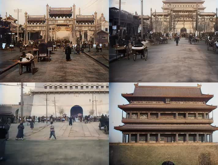 1917年前门大街北京街景历史资料