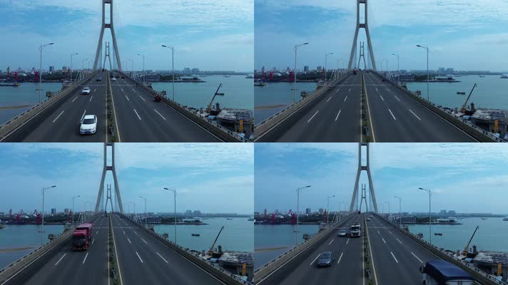  航拍 海南儋州洋浦大桥