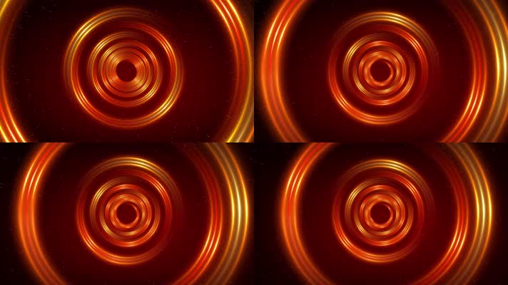 4K红色光圈隧道视频2