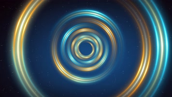 4K蓝色光圈隧道视频2