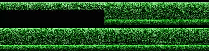 宽屏绿色粒子瀑布下落视频4比1