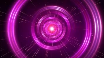 4K粉紫色光圈隧道视频