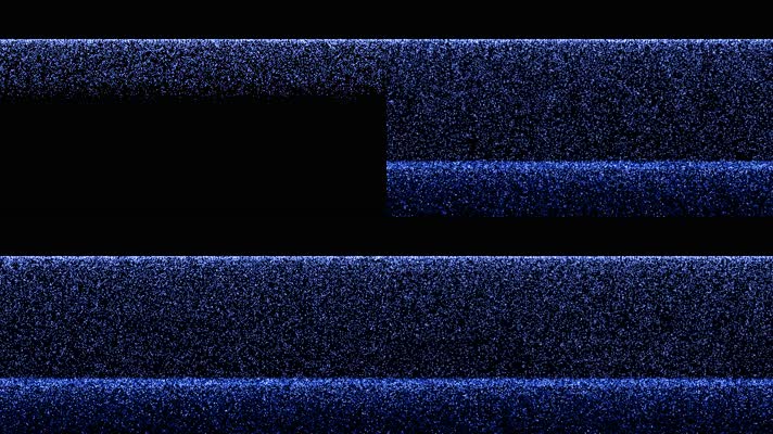 4K蓝色粒子瀑布下落视频